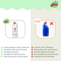 Comparison of our eco-friendly toilet cleaner vs chemical-based cleaners – safer ingredients, better performance, no toxins