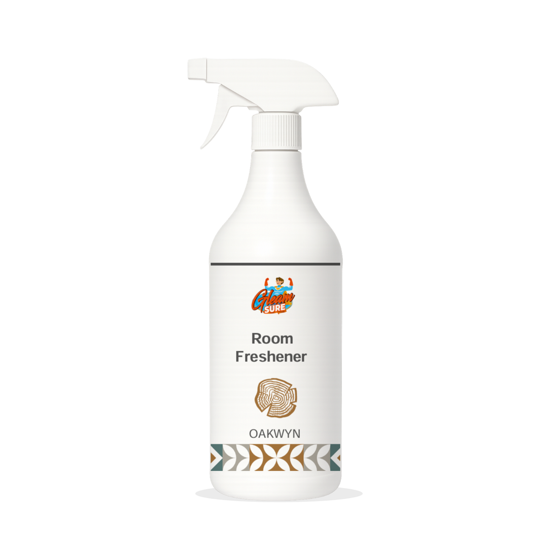 Front view of Gleamsure Oakwyn Room Freshener bottle on a clean white background.
