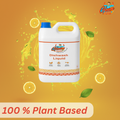 GleamSure Dishwash Liquid with citrus splash and '100% Plant Based' label.
