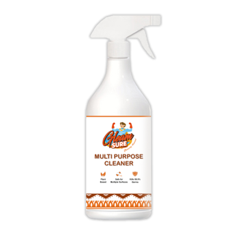 Gleamsure_Multipurpose_Cleaner_spray_bottle_with_clear_label_on_white_background