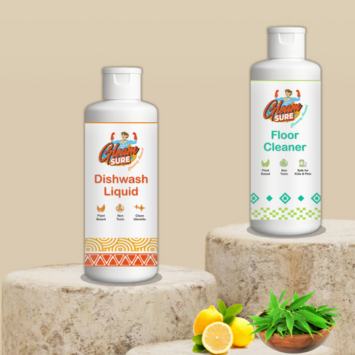 Natural Cleaning Combo – Dishwash & Floor Cleaner | Gleamsure