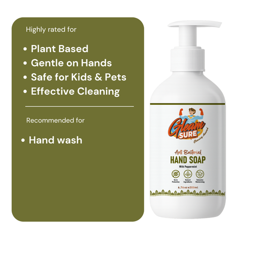 Natural Handwash – Refreshing Peppermint Fragrance, 200 ml - Second View