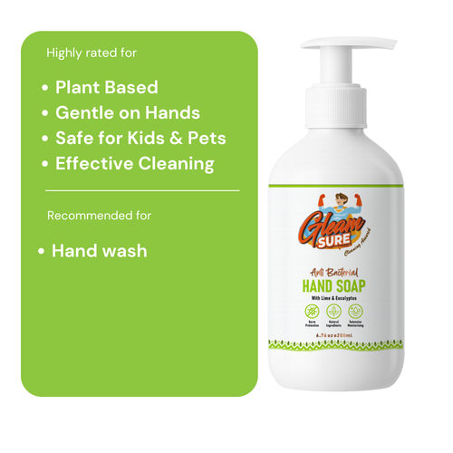 Natural Handwash – Lime & Eucalyptus Fragrance, 200 ml - Second View