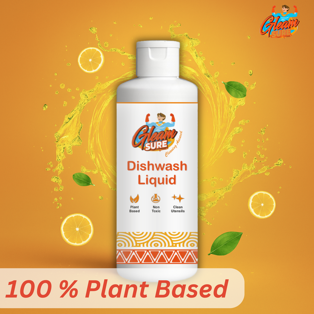 Plant-based dish wash liquid – non-toxic, biodegradable, eco-friendly formula for safe and effective dish cleaning