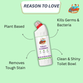 Top 4 reasons to choose our non-toxic toilet cleaner – plant-powered, safe, effective, biodegradable, and gentle on surfaces