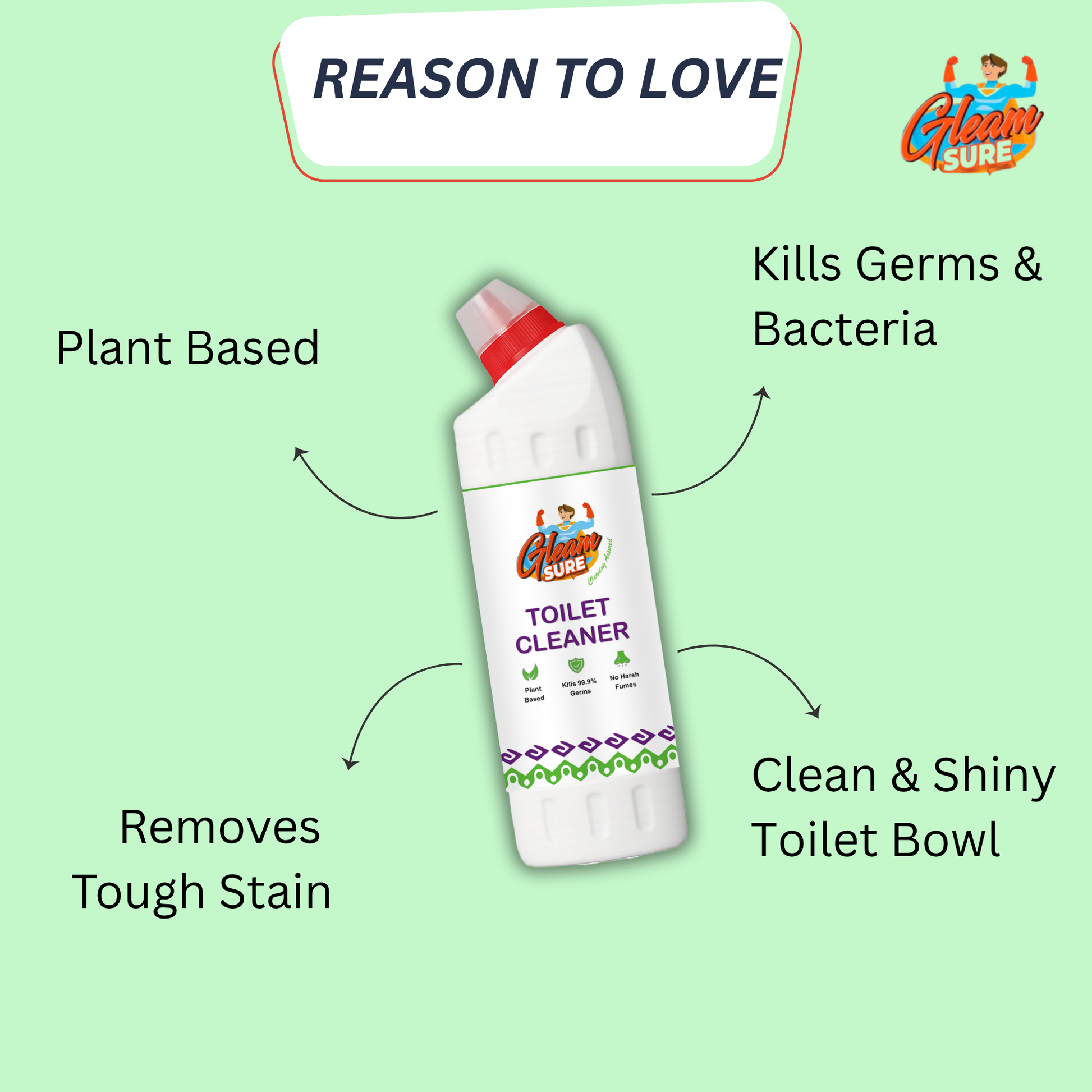 Top 4 reasons to choose our non-toxic toilet cleaner – plant-powered, safe, effective, biodegradable, and gentle on surfaces